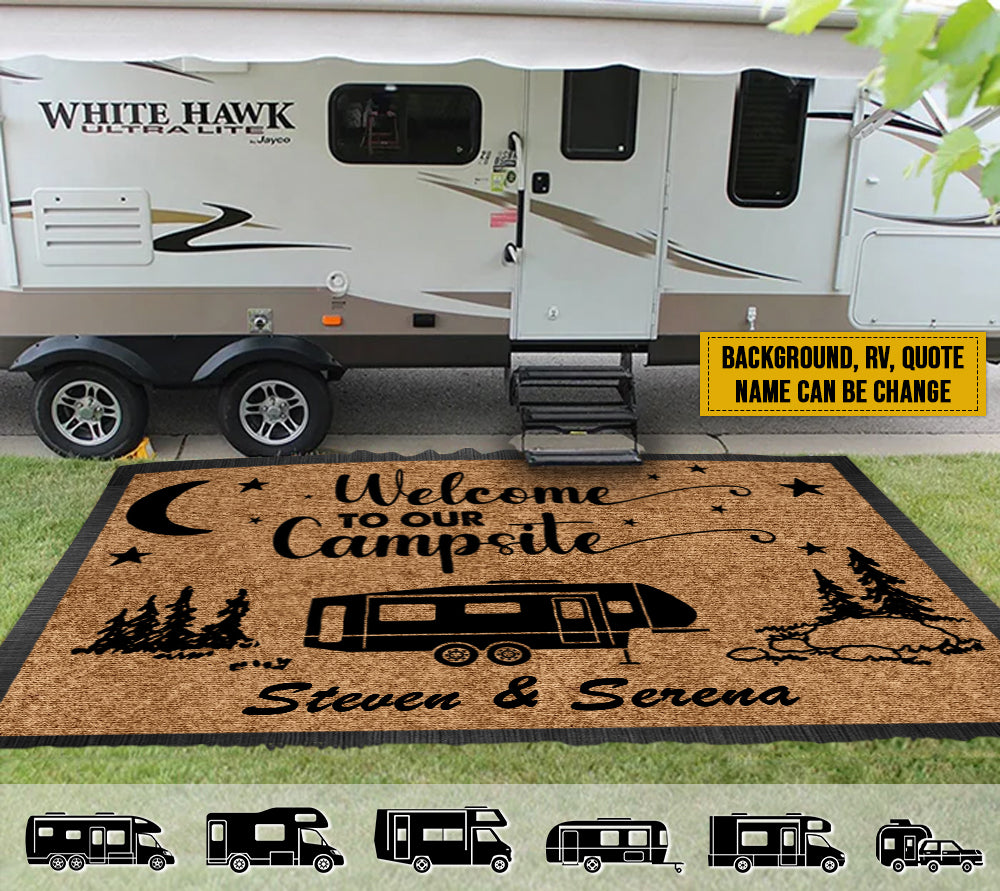 Camping Welcome Mat