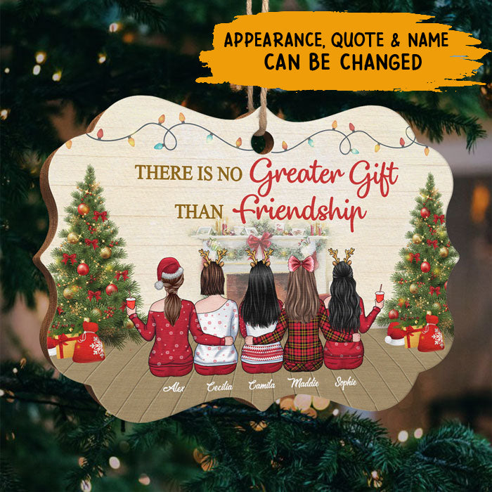 Personalized Christmas Ornament - There Is No Greater Gift Than Friendship