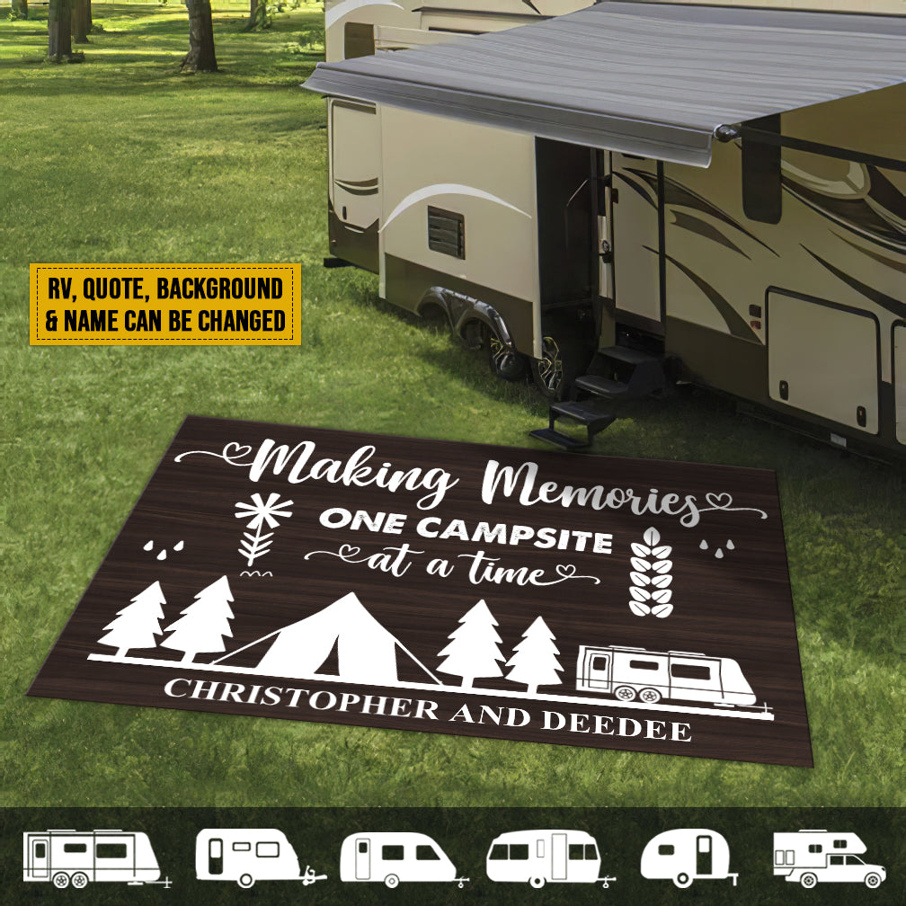 Making Memories One Campsite at A Time Door Mat, RV Door Mat, Camping  Lovers Gift, Welcome Mat, House Warming Gift, Camping Door Mat 