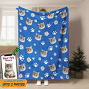 Personalized Upload Pet Photo Sherpa Fleece Blanket HM20092301BF