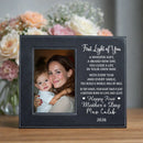 Leather Photo Frame Personalized First Mother’s Day Gift, Keepsake Plaque, Our First Chapter Together TD170301FR