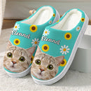 Personalized Custom Photo Dog Cat Plush Slippers TL271001S