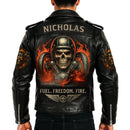 Personalized Biker Custom Leather Jacket SN16072501
