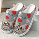 Personalized Custom Photo Dog Cat Plush Slippers TL271001S