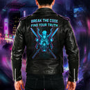 Personalized Cyberpunk Custom Leather Jacket SN21072501