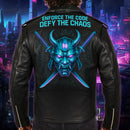 Personalized Cyberpunk Custom Leather Jacket SN21072501