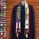 Personalized Country Flag Class of 2023 Stoles Sash Graduation Gift HM26042301ST