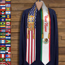 Personalized Country Flag Class of 2023 Stoles Sash Graduation Gift TL291201ST