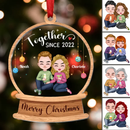 Personalized Couple - Together Since  Acrylic Ornament TL28082301OR