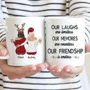 Personalized Besties - Our Laughs Are Limitless Our Memories Are Countless Our Friendship Is Endless Mug TL16082301MG