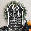 Personalized They're Creepy, They're Kooky Custom Shaped Home Decor Wood Sign TL17082301OW