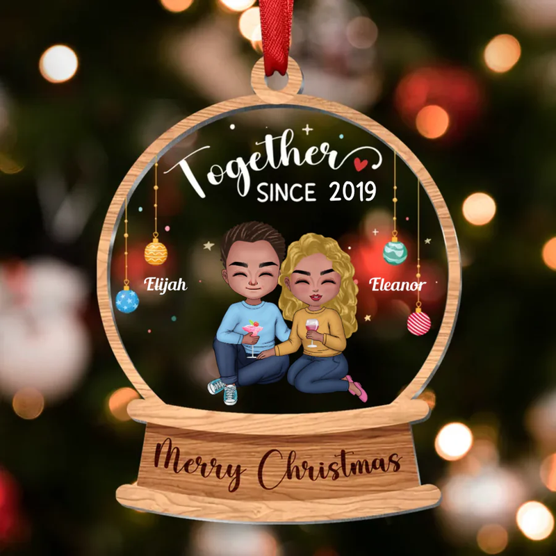 Personalized Couple - Together Since  Acrylic Ornament TL28082301OR