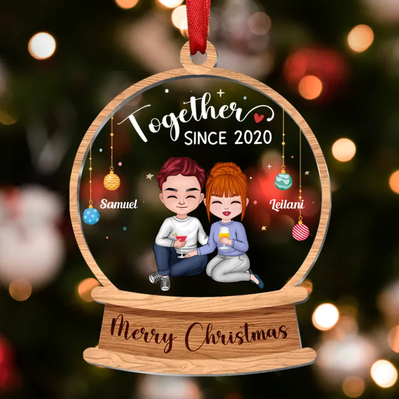 Personalized Couple - Together Since  Acrylic Ornament TL28082301OR