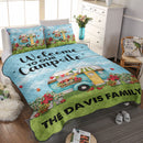 Personalized Happy Campers Camping Quilt Bed Set TL07092301QB