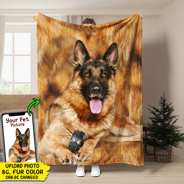 Personalized Upload Pet Photo Sherpa Fleece Blanket TL18092301BF