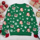 Personalized Upload Pet Photo With Christmas Pattern Sweatshirt HM18092301SS