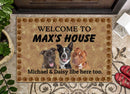 Personalized Welcome To House Dog Doormat TL01022301DM
