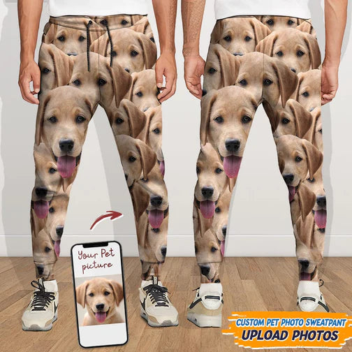 Personalized Custom Dog Cat Photo Men and Women's Sweatpants HM17082303SP