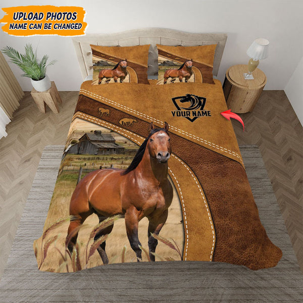 Upload Horse Photo - Customized Bedding Sets HM11092301BS