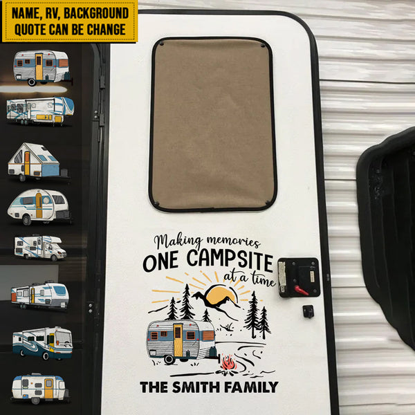 Personalized Our Story, Our Life, Our Trailer - Gift For Camping Lovers - Camping Custom RV Decal TL19082301DC