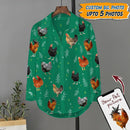 Upload Pet Photos Cotton And Linen Casual Shirt HM13092301