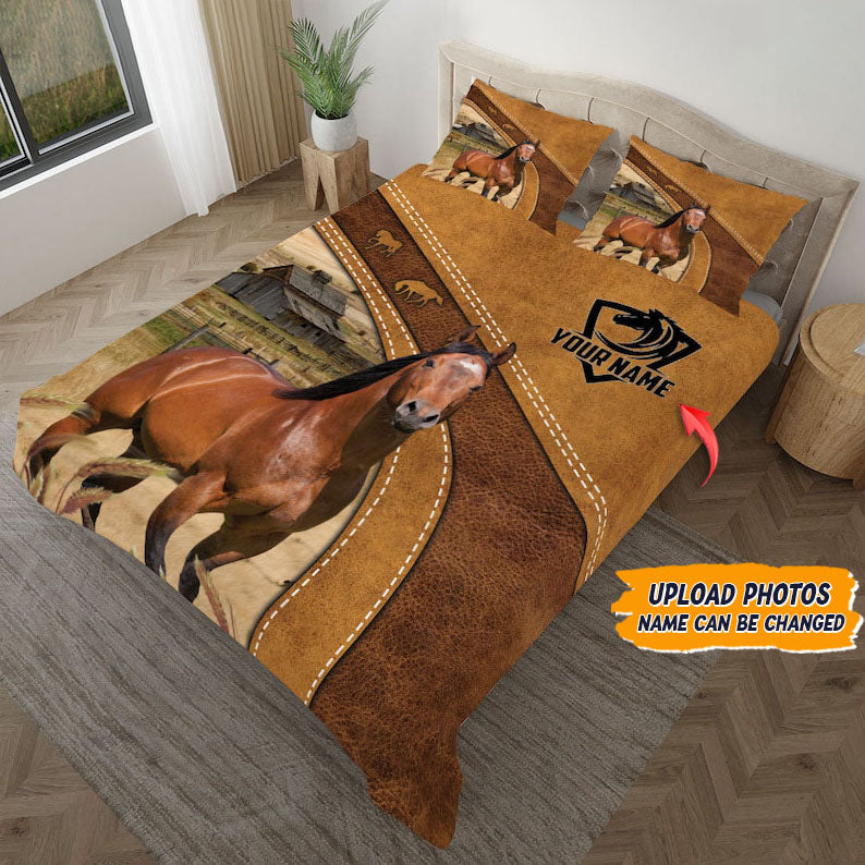 Upload Horse Photo - Customized Bedding Sets HM11092301BS