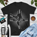 Personalized Hand In Hand Father T-Shirt TL30032402