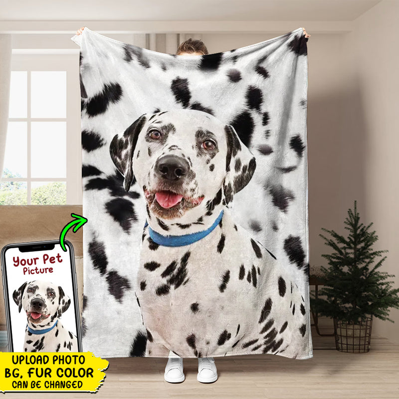 Personalized Upload Pet Photo Sherpa Fleece Blanket TL18092301BF