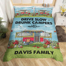 Personalized Happy Campers Camping Bedding Sets TL08092301BS