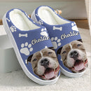 Personalized Custom Photo Dog Cat Plush Slippers TL271001S
