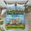 Personalized Happy Campers Camping Quilt Bed Set TL07092301QB