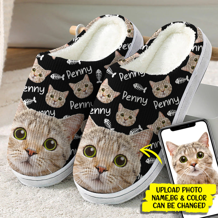 Custom Cat Slippers For Women Custom Cat Slippers Custom Photo