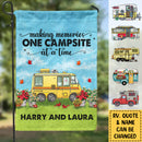 Personalized Happy Campers Camping Flag TL08092301F