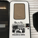 Personalized This Is Us, Our Life, Our Trailer - Gift For Husband Wife, Camping Lovers - Camping Custom RV Decal HM18082301DC