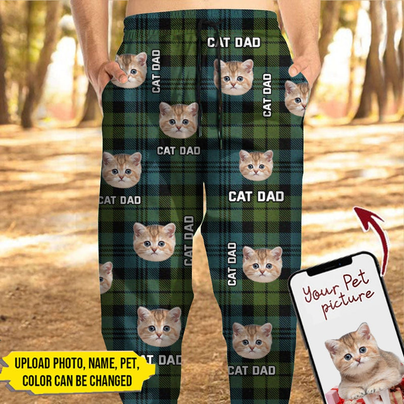 Personalized Custom Photo Dog Cat Christmas Men and Women's Sweatpants HM07092301SP
