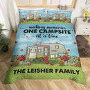 Personalized Happy Campers Camping Bedding Sets TL08092301BS