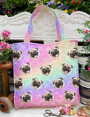 Personalized Upload Photo Dog Cat Quilted Tote Bag TL16092301