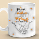Our Hands Intertwined Our Hearts Connected Couple Personalized Custom 3D Inflated Effect Printed Mug TN050424