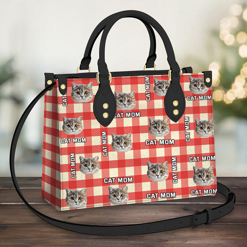 Personalized Custom Pet Photo Christmas Leather Bag HM22092301
