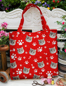 Personalized Upload Photo Dog Cat Quilted Tote Bag HM16092301