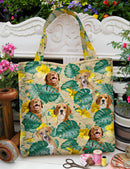 Personalized Upload Pet Photo Quilted Tote Bag TL25092302