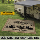 Personalized Happy Campers Camping Patio Mat x0609rg