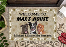 Personalized Welcome To House Dog Doormat TL01022301DM