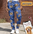 Personalized Custom Photo With Christmas Pattern Dog Men and Women's Sweatpants HM06092301SP