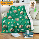 Personalized Upload Pet Photo Sherpa Fleece Blanket HM20092301BF