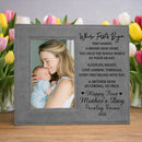 Leather Photo Frame Personalized First Mother’s Day Gift, Keepsake Plaque, Our First Chapter Together TD170301FR