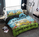Personalized Happy Campers Camping Bedding Sets TL08092301BS
