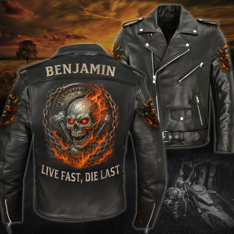 Personalized Biker Custom Leather Jacket SN16072501