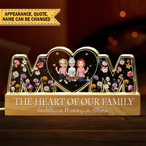 Personalized Custom We Love Mom Acrylic Letters 3D LED Night Light TL160424