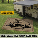Personalized Happy Campers Camping Patio Mat x0609rg